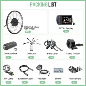 Kit de Conversión para Bicicleta Eléctrica Bafang <span class=keywords><strong>RM</strong></span> G0900, 48V 750W, 26" 27.5" 29" 700C, Motor Trasero, con Pantalla EKD01 - Product Image 6