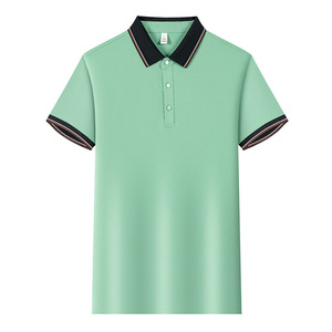 เสื้อโปโลสั่งทำพิเศษ แห้งเร็ว แขนสั้น สีพื้น โพลีเอสเตอร์ สำหรับทำงาน ใช้ได้ทุกวัน - Product Image 1