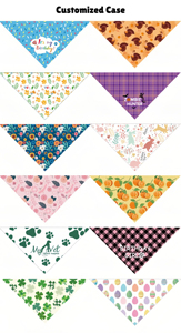 Logotipo personalizado Impreso Triangular Diseño Algodón Poliéster Perro <span class=keywords><strong>Bandanas</strong></span> Perro Regalo para mascotas de verano - Product Image 6