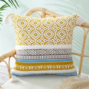 Funda de Almohada Decorativa de Alta Calidad con Diseño Tufted, Funda de Almohada Boho con Estampado de Color, Fundas de Cojín Tufted, <span class=keywords><strong>Comprar</strong></span> Ahora - Product Image 2