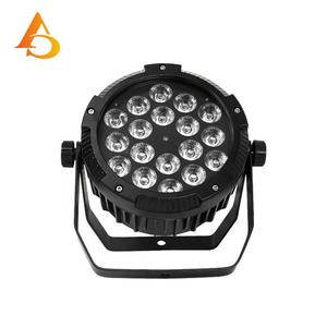 Luces de Escenario Personalizables DMX512 IP65 Impermeables, 18 Piezas de 10w RGBW 4en1, Luz LED Par para Bodas y Fiestas - Product Image 1