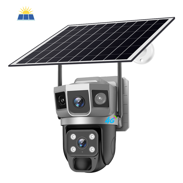 V380 4G Waterproof Outdoor CCTV Security Solar Network Camera with Solar Panel Battery Solar Camera