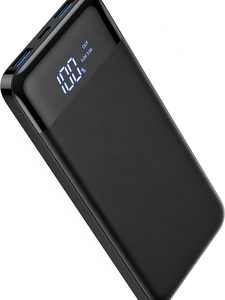 Batterie externe numérique LCD 20000 mAh avec affichage LED, charge rapide, pour smartphone, voyage et activités de plein air - Product Image 1