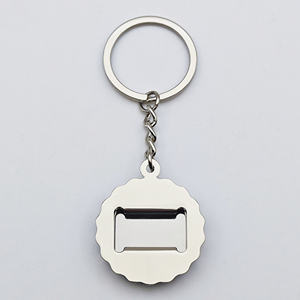 Llavero abridor de botellas de metal con logotipo personalizado, abridor redondo de botellas de cerveza de Chipre, recuerdos en forma de tapa de botella con molde de Stock - Product Image 3