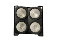 HQLIT 4x100W 4 Yeux 4*100W DMX512 COB Blinder LED pour Public, Lumière Par pour Théâtre et Studio, Blanc Chaud, Blanc Froid, Couleur RGBW