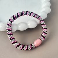 Vente en gros d'accessoires capillaires populaires et colorés, personnalisables, à maintien solide, élastiques, en nylon