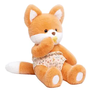 CE/CPC晚安系列生日填充熊娃娃模糊毛皮白兔儿童睡眠娃娃可爱狐狸毛绒玩具