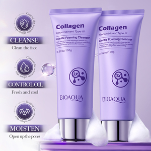 <span class=keywords><strong>Espuma</strong></span> <span class=keywords><strong>Limpiadora</strong></span> de Colágeno Tipo III <span class=keywords><strong>BIOAQUA</strong></span> OEM con Aminoácidos para el Cuidado Diario Antienvejecimiento y de la Barrera Cutánea, Fórmula 100g - Product Image 2