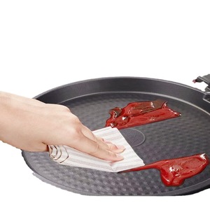 Aining Electric Griddle Double-Sided Heating 35Cm Non-Stick PTFE Aluminum Alloy Red Burgundy - Product Image 4