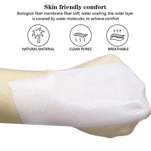 Masque en feuille pour le visage et le corps en biocellulose de noix de coco végétalienne OEM Natural Beauty, blanchissant, anti-âge, hydratant, rajeunissant - Product Image 2
