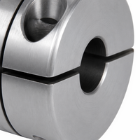 Coupleur d'arbre d'encodeur de précision en acier inoxydable SUS304, à vis de serrage hélicoïdale flexible à jeu nul pour mouvement CNC
