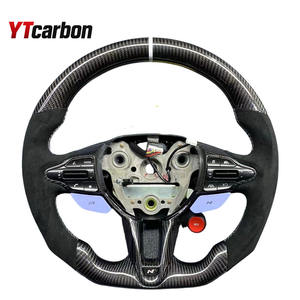 Volante de Carreras de Fibra de Carbono con Gamuza Italiana Real Personalizado YTcarbon para I30N, I20N, Elantra, Veloster, Kona <span class=keywords><strong>N</strong></span> (Accesorios para Coche) - Product Image 1