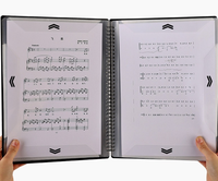 Porte-partitions de piano - 20/40/60 pages, anti-reflet, carnet de musique A4 à spirale pour partitions de piano, pratique et récital