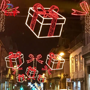 <span class=keywords><strong>D</strong></span>écorations <span class=keywords><strong>de</strong></span> Noël géantes faites à la main pour l'extérieur, motif 3D, boîte cadeau LED, arche éclairée, boîte cadeau pour jardin et parc - Product Image 4