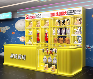 Vetrina Espositiva per Negozi di <span class=keywords><strong>Gaming</strong></span> di Tendenza, Armadietti Regalo con Verniciatura a Forno, Espositore Sospeso in Marmo - Product Image 1