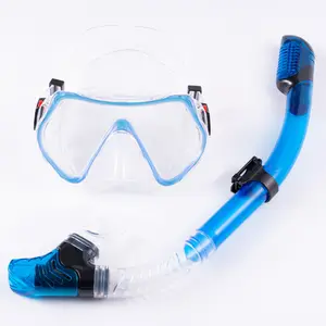 Pabrik grosir langsung nyaman snorkel dan silikon anti-kabut Masker pakaian selam cocok untuk aktivitas Selam Bawah Air