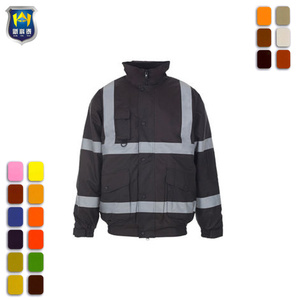 Wholesale Custom <strong>High</strong> <strong>Visibility</strong> Coverall Hi Vis Workwear Work Coat Safety Reflective <strong>Softshell</strong> Work <strong>Jackets</strong> - Product Image 2