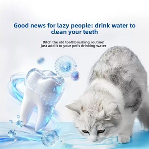 Enjuague Bucal Comestible para Perros y Gatos - Solución Probiótica para la Limpieza Dental, Eliminación de Sarro y <span class=keywords><strong>Mal</strong></span> <span class=keywords><strong>Aliento</strong></span> - Product Image 2