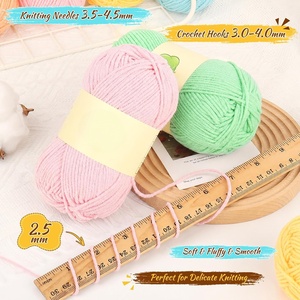 5 Hilos de Leche, Algodón, Lana, Lana para Bebé, Hilo Grueso para Tejer a Mano, Hilo para Muñecas Tejidas a Mano, Venta al por Mayor DIY - Product Image 3