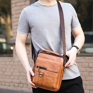 IStapromo <b>Gifts</b> Men's Shoulder <b>Bag</b>, <b>Large</b> Capacity, Wear-resistant PU Crossbody <b>Bag</b>, Multifunctional Waterproof Shoulder <b>Bag</b> - Product Image 4