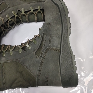 Bottes de combat en daim vert foncé TSB21-4 DMS, bottes de désert vertes, bottes de combat grises en cuir de vachette - Product Image 4