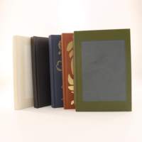 Carnet de bien-être personnalisé en lin, cadeau, livraison rapide, couverture rigide avec impression d'affirmations, livre en tissu et logo