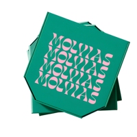 Boîtes à pizza personnalisées imprimées, emballages alimentaires personnalisés à motifs colorés, boîtes cadeaux pliables pour la livraison à emporter et les cadeaux de fête