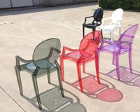 Chaise fantôme pour enfants en plastique acrylique transparent durable, prix usine, vente chaude, pour usage commercial, extérieur, appartement, hôtel, salle à manger, parc