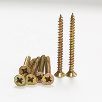 Bois de vis d'aggloméré MDF Pozi Drive zingué jaune, vis d'aggloméré Tornillo Para Madera