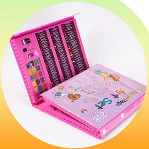 Jouet de dessin pour enfants, fournitures artistiques scolaires, stylos de couleur pour enfants, ensemble de peinture, stylos à aquarelle lavables, ensemble soluble dans l'eau - Product Image 5