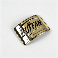 Étiquette métallique en aluminium courbée à motif d'aile gaufré vintage, logo personnalisé, badge métallique pour la décoration de flacons de parfum