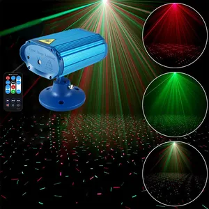 Aluminium Pvc Rg Fonkelende Ster Kerstverlichting Afstandsbediening Mini Disco Laserlicht