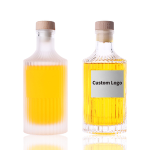 Vente en gros 250ml 500ml 1000ml Bouteilles en verre vides rondes pour présentateur <span class=keywords><strong>de</strong></span> vodka whisky gin tequila brandy <span class=keywords><strong>rhum</strong></span> - Product Image 6