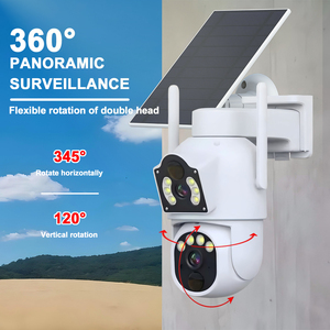 <strong>Factory</strong> Wholesale Dual Lens Monitoring Smart Outdoor Battery Wireless Wifi 4G LTE IP CCTV <strong>System</strong> Solar <strong>Camera</strong> Security - Product Image 4