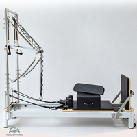 Reformer Pilates demi-tourneur en aluminium de qualité industrielle pour entraînement de force avancé – Équipement de yoga et Pilates