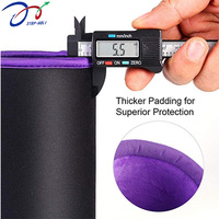 Étui de protection d'objectif d'appareil photo étanche 3mm Étui d'objectif d'appareil photo en néoprène Sacs de poche en lin