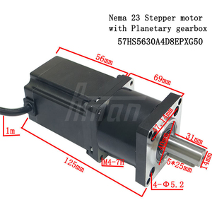 มอเตอร์สเต็ปเปอร์ไฮบริด NEMA 23 แรงบิด 1.2 นิวตันเมตร 2 เฟส พร้อมตัวลดความเร็ว สำหรับเครื่อง CNC เครื่องพิมพ์ 3 มิติ และระบบอัตโนมัติทางอุตสาหกรรม - Product Image 2