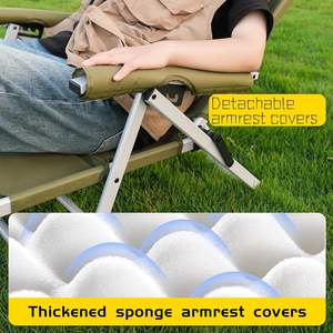 เก้าอี้ตกปลาพับได้ปรับระดับได้ 4 ระดับ รุ่น Whitsunday Iron แบบพกพา สำหรับเดินป่า ปีนเขา ชายหาด สีเขียว - Product Image 5