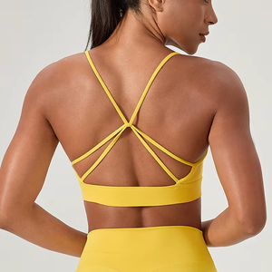 Cao Hỗ Trợ Thoáng Khí Thể Thao Áo Ngực Với Chéo Dây Đeo Sexy Thiết Kế Crop Yoga Hàng Đầu Cho Phụ Nữ Của Tập Thể Dục Tập Thể Dục Train Và Hàng Ngày Mặc - Product Image 1
