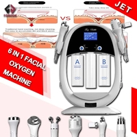 Appareil de soin du visage 6 en 1 pour resserrer les pores, hydro-aqua-peeling, dermabrasion à l'eau pour le soin de la peau du visage