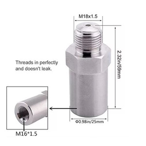 Diesel Rail Fuel <b>Plug</b> Valve M16x1.5 M18x1.5 For Chevrolet Gmc 6.6L Lb7 Duramax Turbocharged Engine <b>Replacement</b> Part - Product Image 1