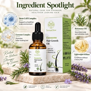 Siero Olio per la Crescita dei Capelli Private Label con Esosomi, Rosmarino e Cheratina, Anti-rottura, Riparatore delle Doppie Punte, Lenitivo per il Cuoio Capelluto Irritato, Lisciante - Product Image 4