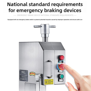 Máquina de Serra de Ossos Comercial para Bancada - Cortador Elétrico de Aço Inoxidável para Costelas/Patas de Porco/Carnes Congeladas - Product Image 3