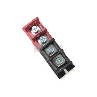Connecteur mural 4 pôles haute intensité 50A-200A en acier à visser 2+2 broches Noir Rouge 600V Certifié CE