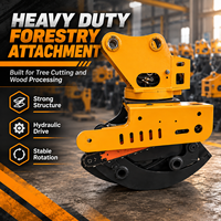 Excavator Tree Grapple Saw Hydraulic Forestry Attachment for Cutting Timber Logs Wood Handling and Logging Operations