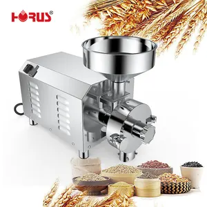 1500W Commercial Flour Mill Plant Stainless Steel Electric Grain Grinder Food Processing Machinery