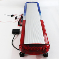BIAOCHI Hochwertige 47'' 1,2M 96W LED-Warnlichtleiste Blau Weiß Rot Notfallbeleuchtung für Krankenwagen 12V 24V