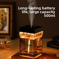 Diffuseur d'aromathérapie sans flamme grande capacité Tmy avec pulvérisation automatique et lumière d'ambiance. Parfum longue durée pour une utilisation intérieure à la maison.