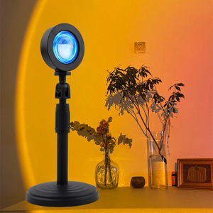 <span class=keywords><strong>Lampe</strong></span> LED Coucher <span class=keywords><strong>de</strong></span> Soleil avec Télécommande RGB 16 Couleurs, Projection Arc-en-ciel, Veilleuse Design Moderne Compact, Alimentation par Batterie - Product Image 4