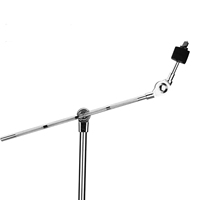 Heavy-Duty Double Braced Cymbal Stand Stainless Steel Adjustable Height Counterweight Large Rubber Feet for Musical Instruments